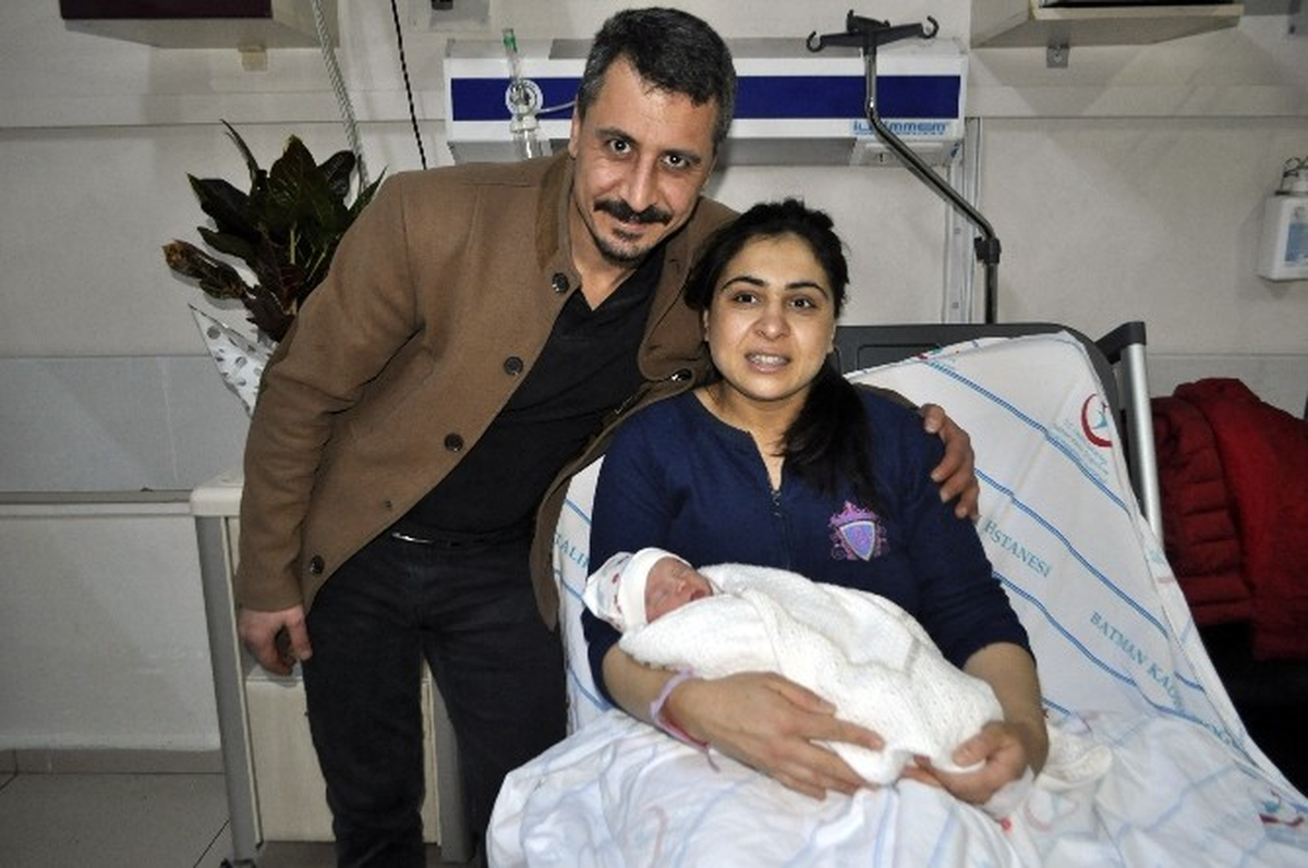 Batman\'da Yılın İlk Bebeği Melek Oldu