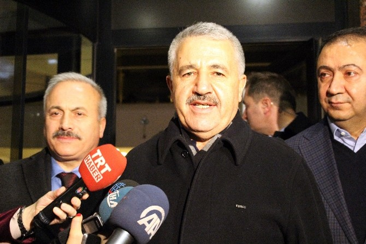 Ulaştırma Bakanı Arslan TBMM Başkanı Kahraman\'ı Ziyaret Etti