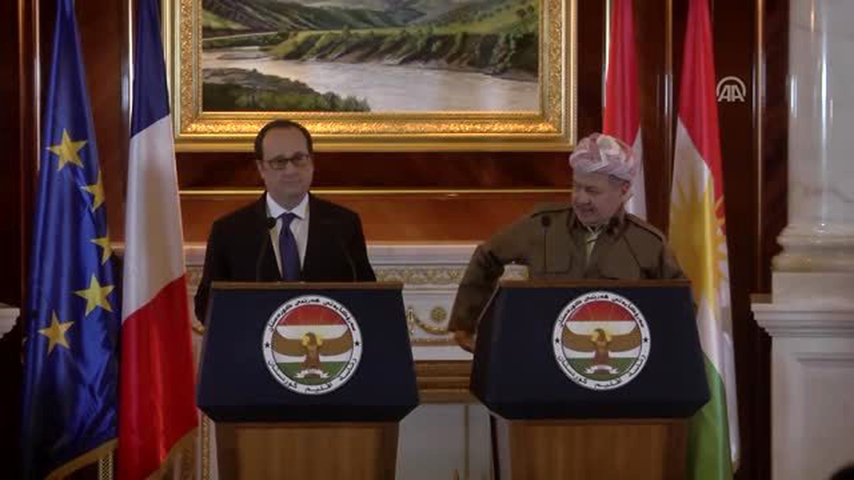 Fransa Cumhurbaşkanı Hollande\'ın Irak Ziyareti