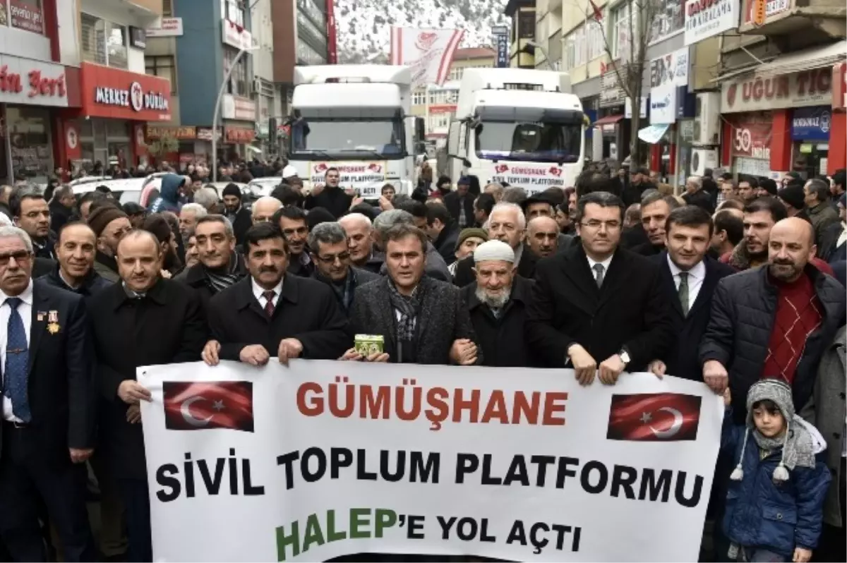 Gümüşhane\'den Halep\'e Yardım