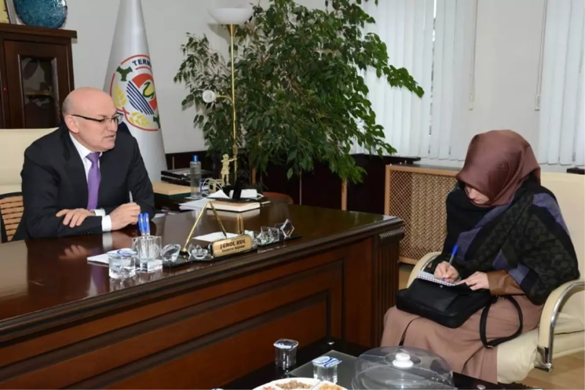 Terme Belediye Başkanı Kul, Üniversitelileri Kabul Etti