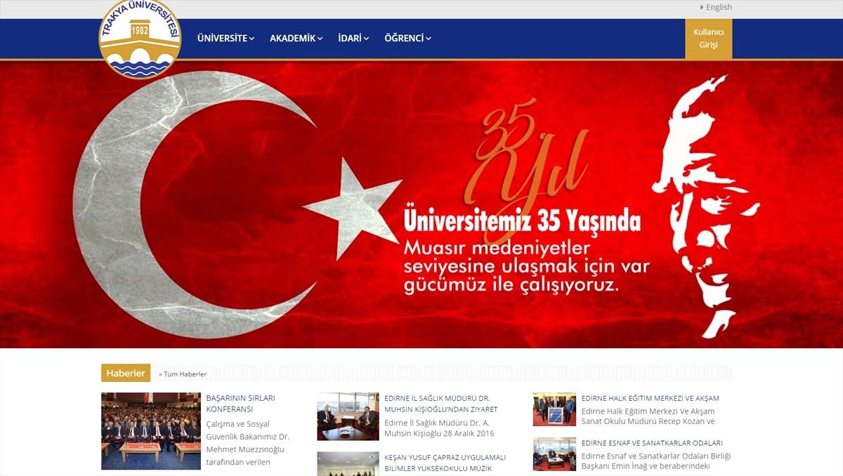 Tü\'nün Web Sitesi Yenilendi