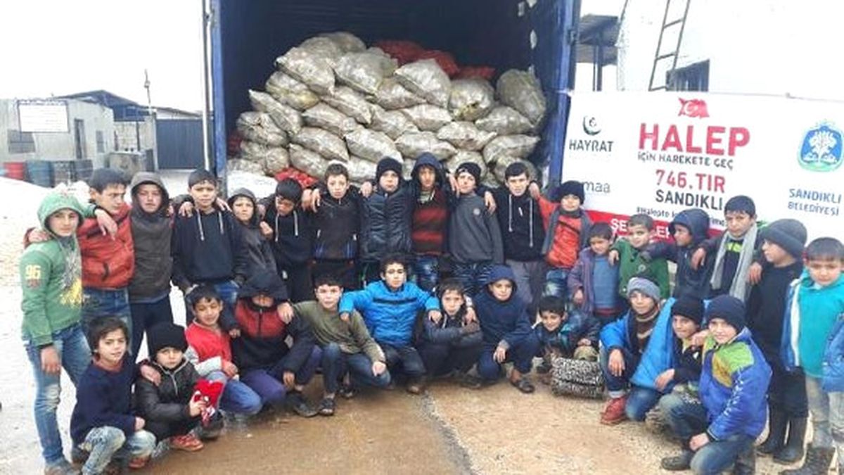 Yardımlar Halep\'e Ulaştı