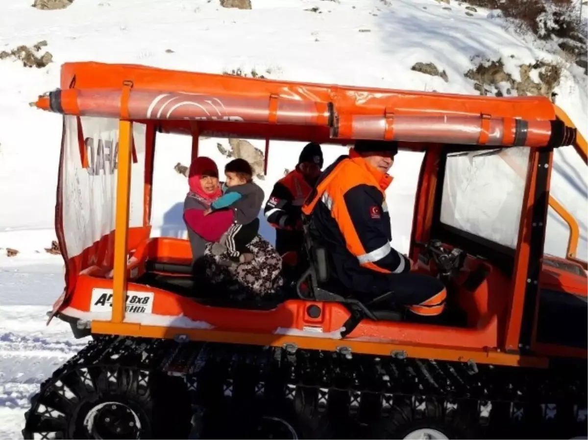 Yaylada Mahsur Kalan Ailenin Yardımına Afad Ekipleri Yetişti