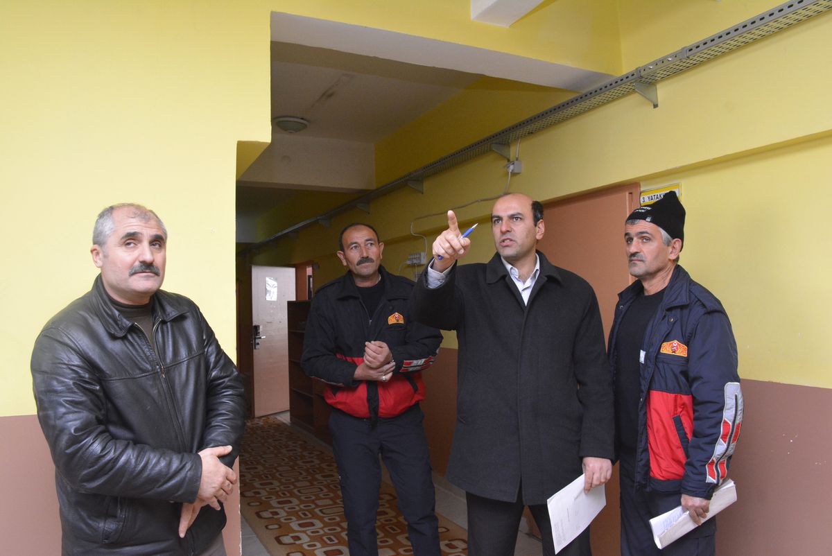 Yurtların denetimi yapıldı