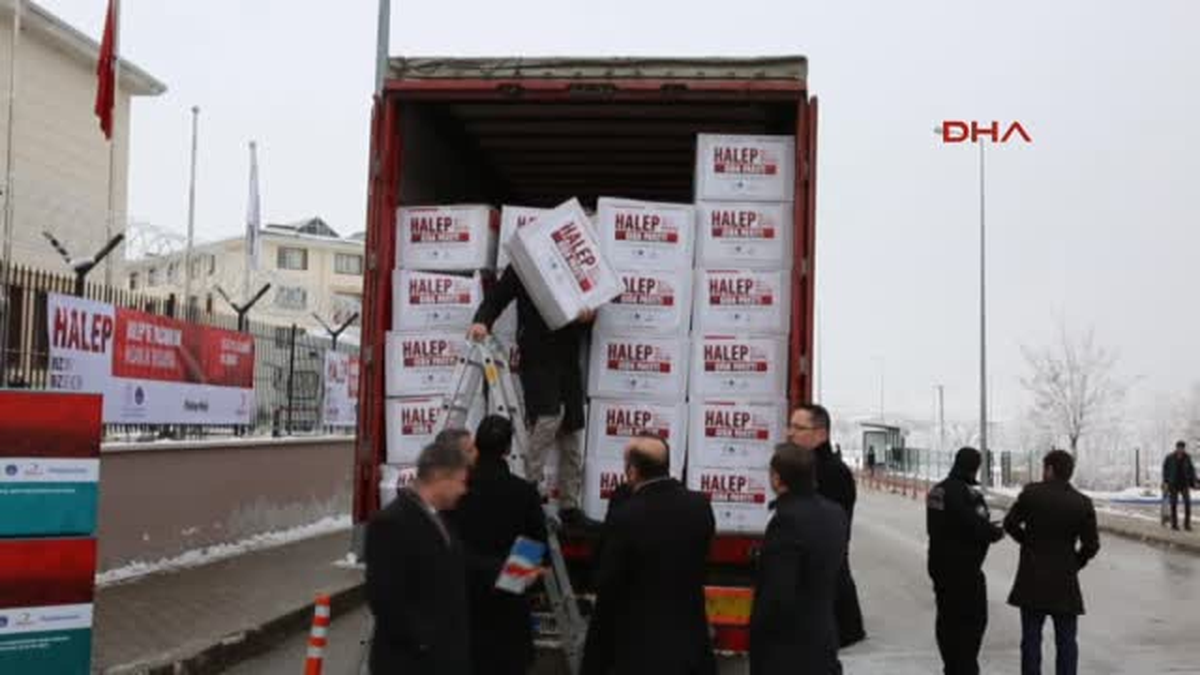 Ankara Kyk\'lı Gençlerin Halep Için Topladığı 102 Tır Yardım Yola Çıktı