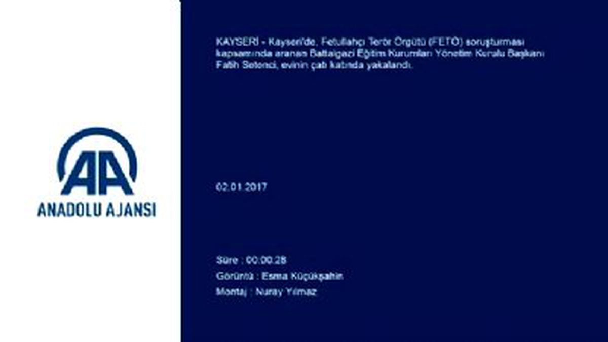 Çatıda Yakalanan FETÖ\'cü Tutuklandı