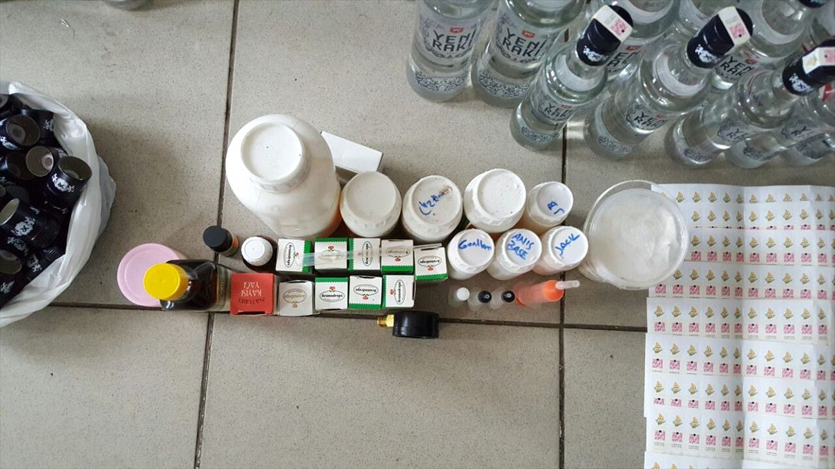 Gebze\'de Sahte İçki Operasyonu