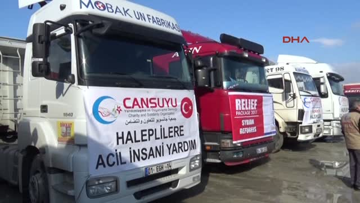 Hatay Suriyelilere 12 Tır Yardım Gönderdi