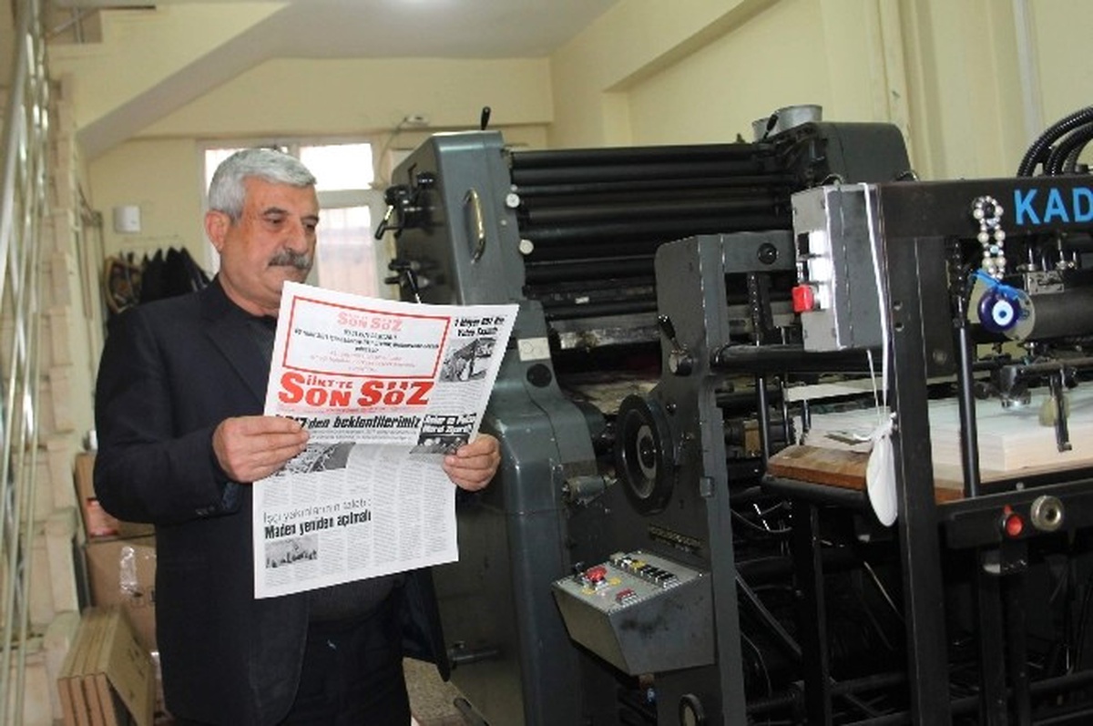 Siirt\'te Sonsöz Gazetesi 41. Yayın Yılına Girdi
