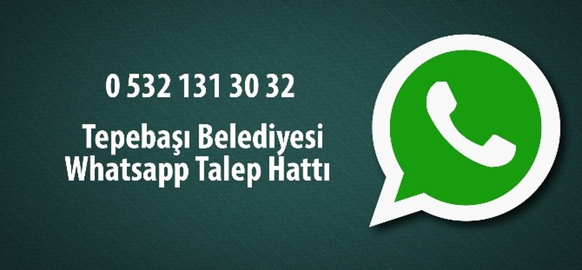Tepebaşı Belediyesi\'nden Whatsapp Uygulaması