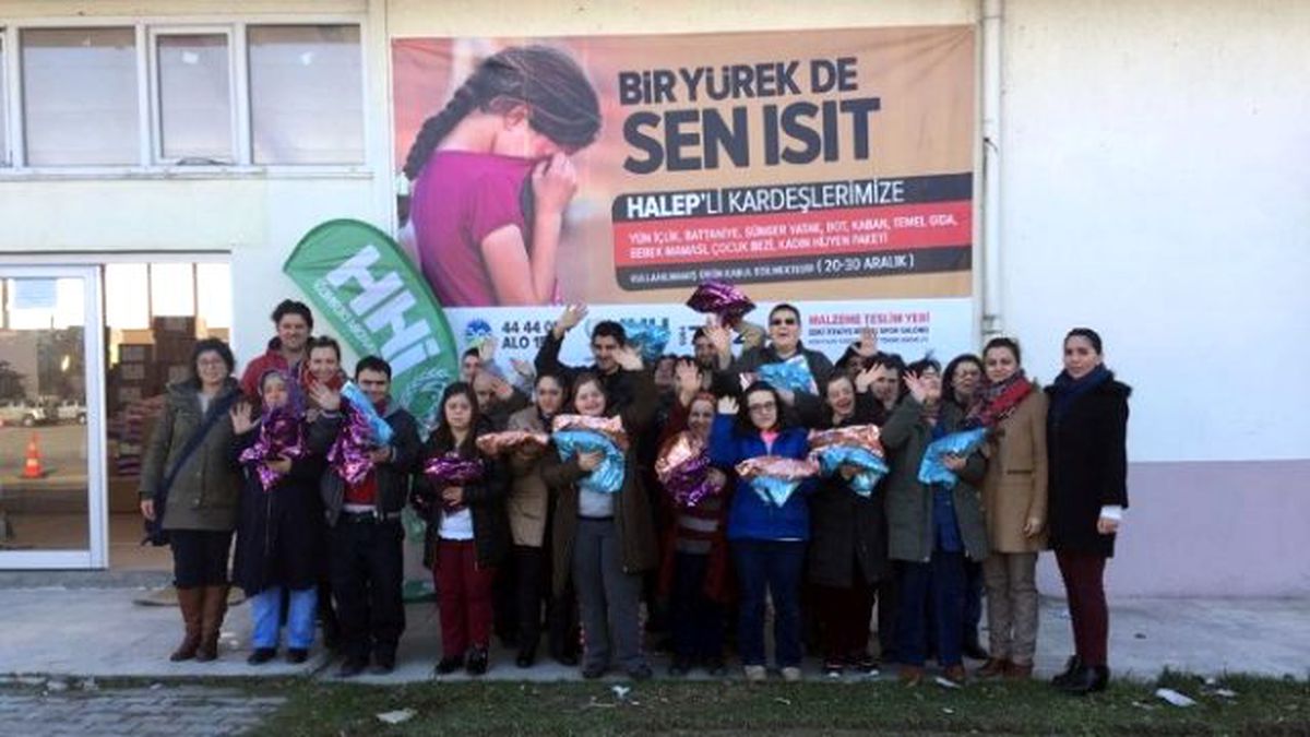 Kurs Öğrencilerinden Haleplilere Yardım