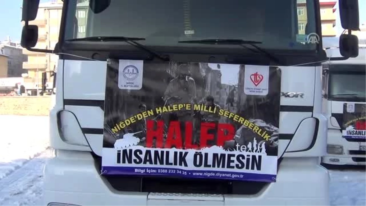 Niğde\'den Haleplilere Yardım