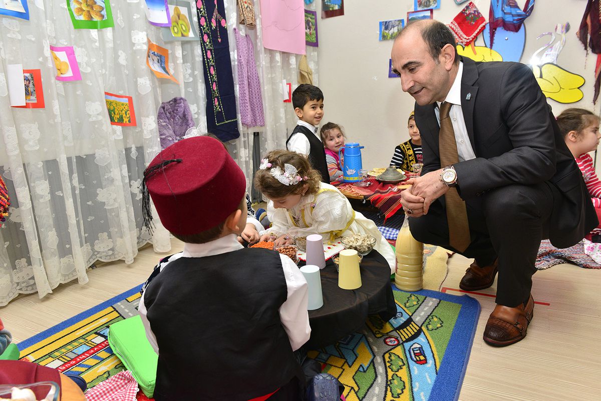Yıldırımlı Minikler \'BAŞKAN Amca\'larını Ağırladı