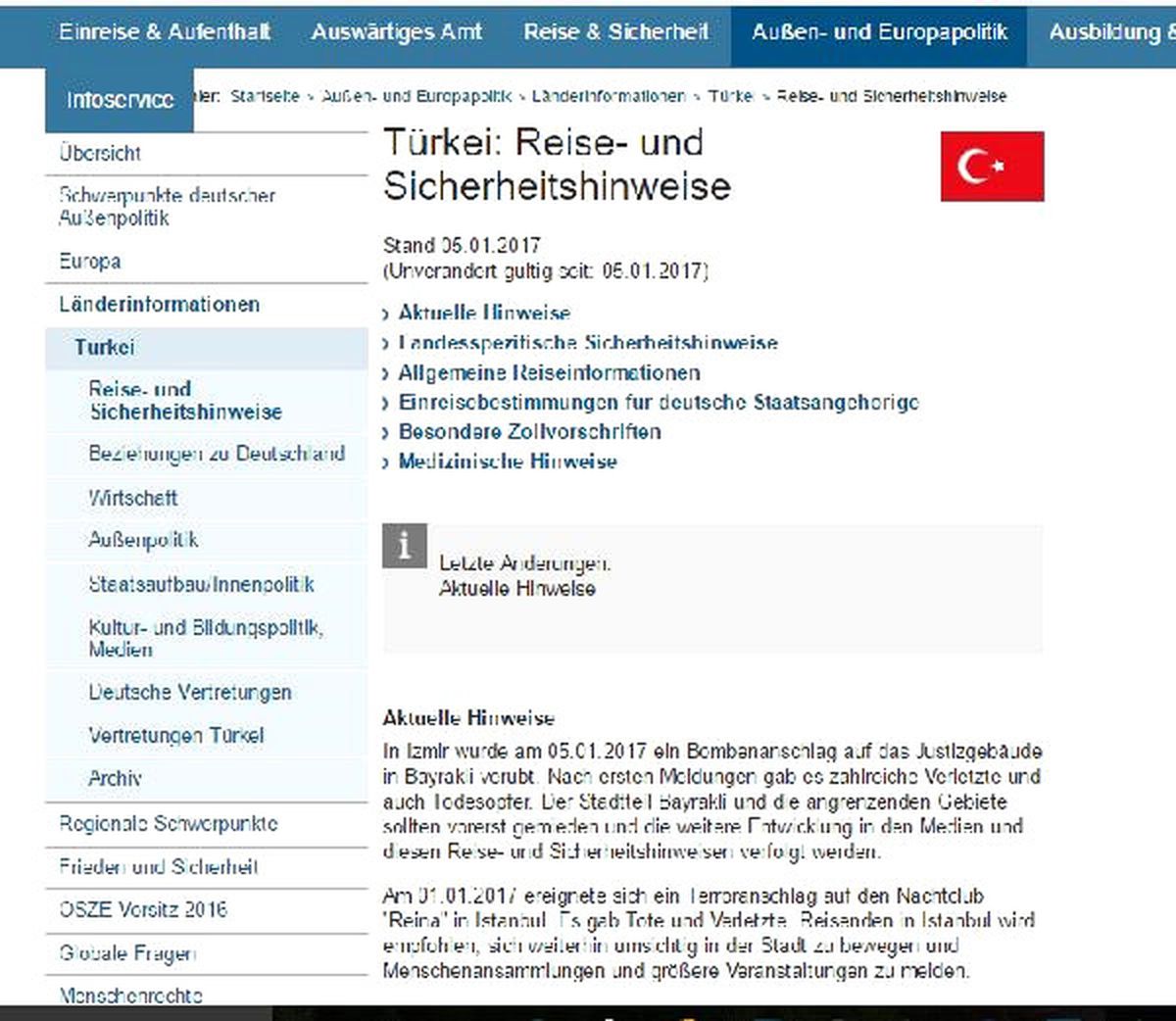 Almanya\'dan İzmir Saldırısı Sonrası Seyahat Uyarısı