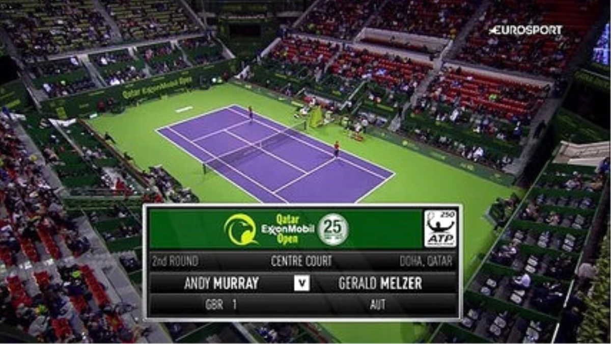 ATP Doha: Andy Murray - Gerald Melzer (Özet)