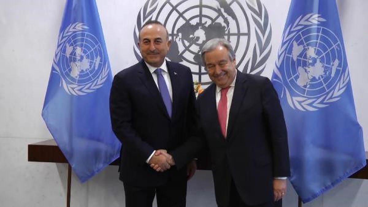 Çavuşoğlu, BM Genel Sekreteri Guterres ile Görüştü