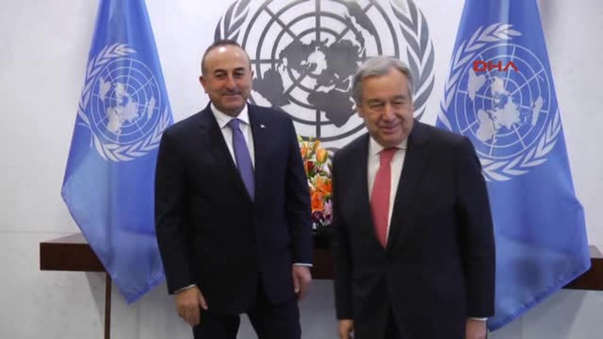 Çavuşoğlu, BM Genel Sekreteri Guterres ile Görüştü