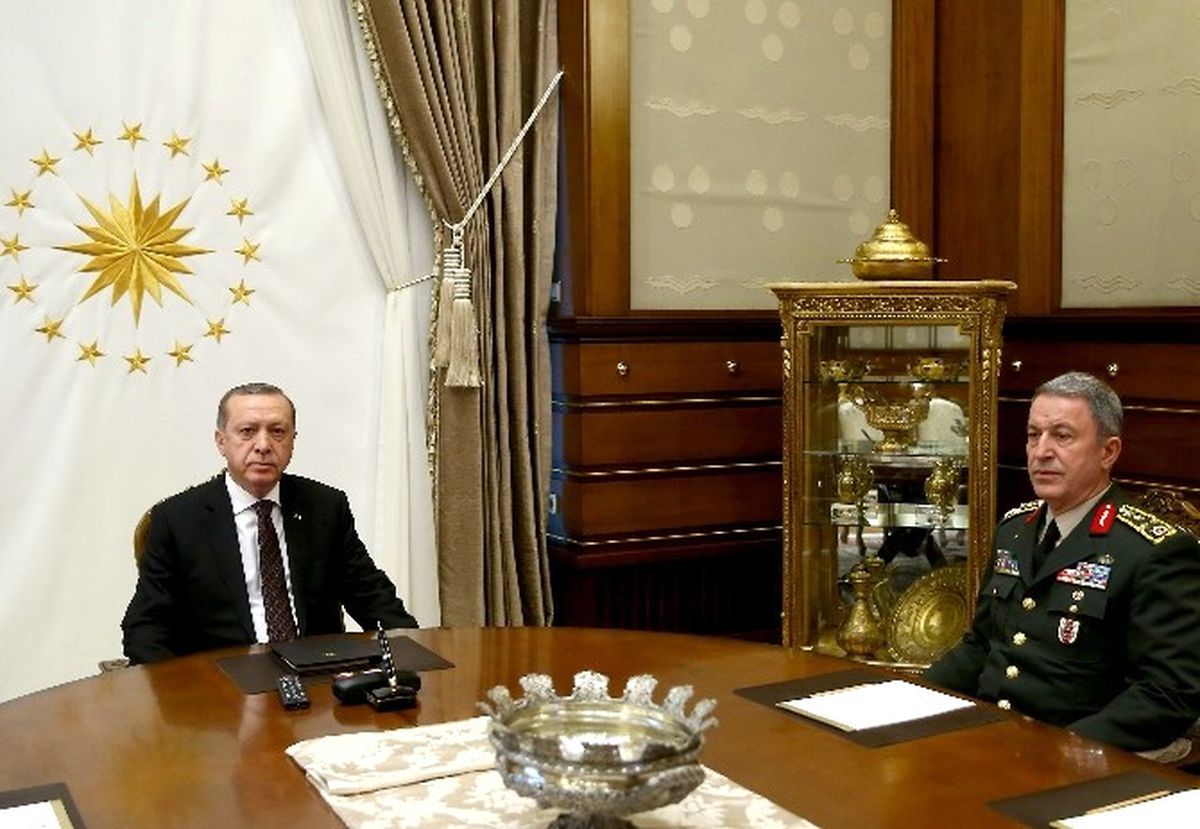 Cumhurbaşkanı Erdoğan, Genelkurmay Başkanı Akar\'ı Kabul Etti