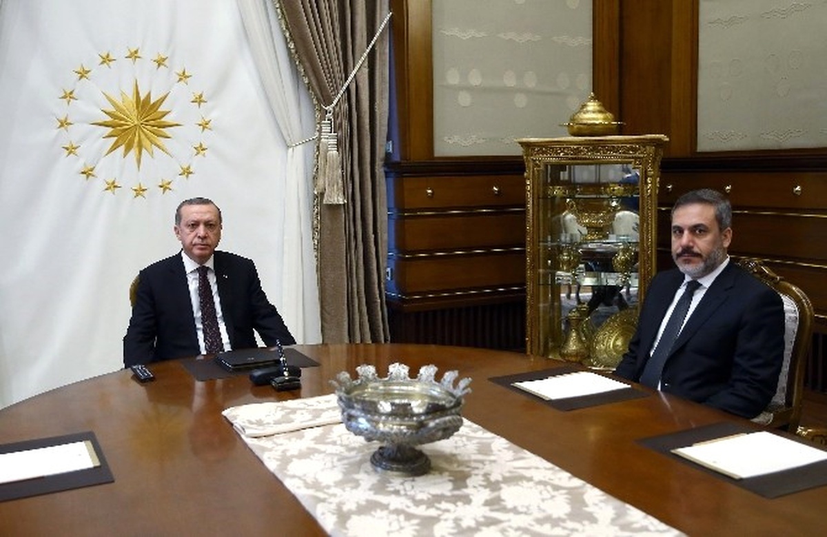 Cumhurbaşkanı Erdoğan Hakan Fidan\'ı Kabul Etti