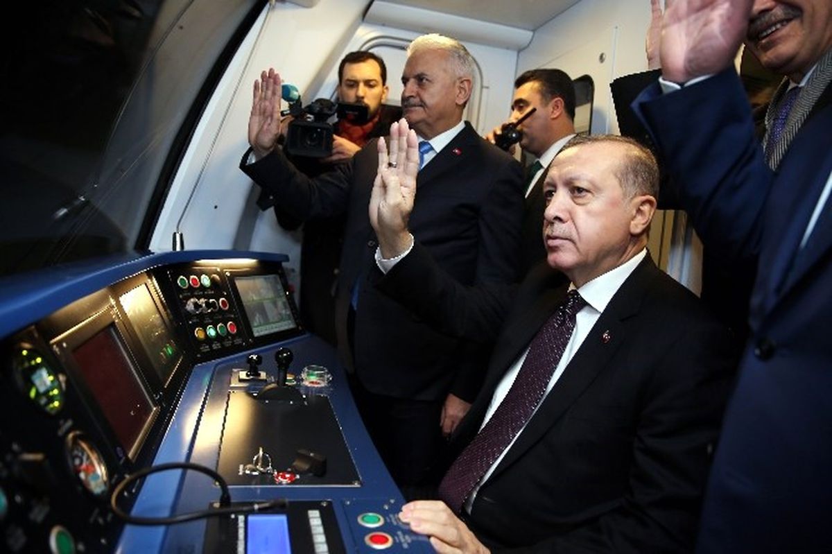 Cumhurbaşkanı Erdoğan ve Başbakan Yıldırım, Keçiören Metrosu\'nun İlk Sürüşünü Yaptı