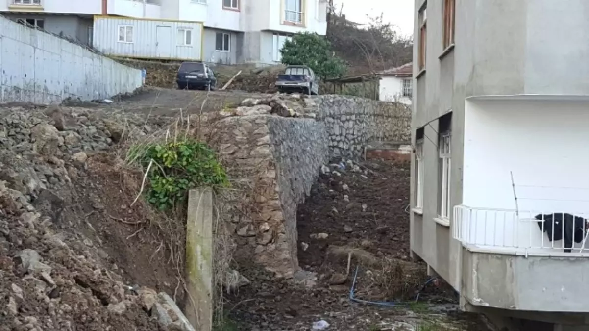 Fatsa\'da Taş Duvar Çalışmaları