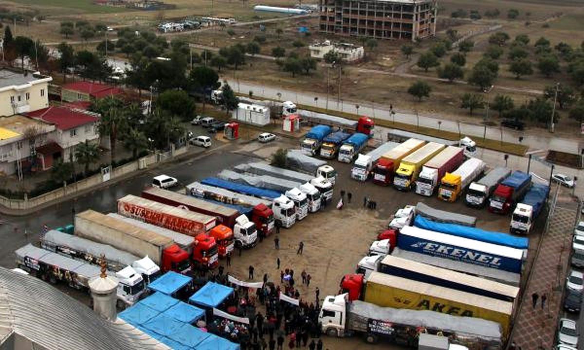 Kahramanmaraş\'tan Suriye\'ye 47 Tır\'lık Yardım