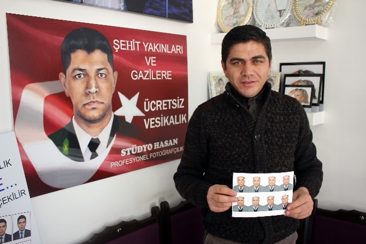 Şehit Aileleri ve Gazilere Biometrik Fotoğraf Desteği