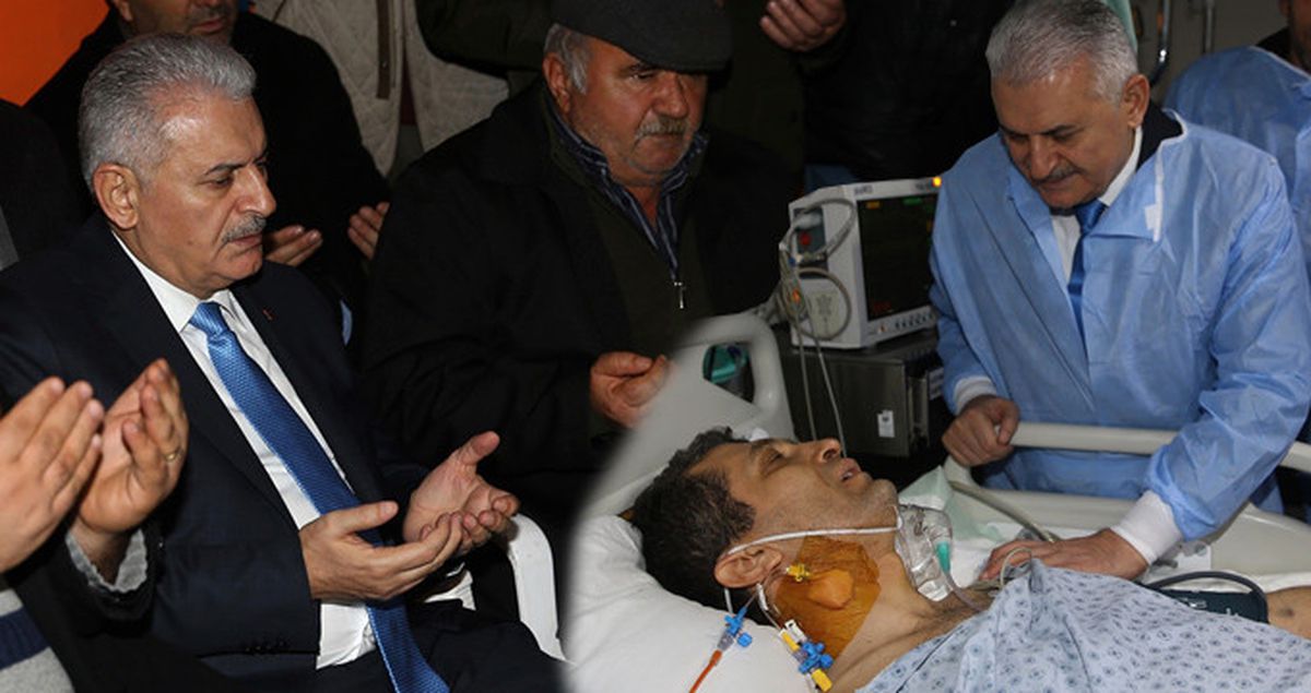 Başbakan Yıldırım\'dan, Şehit Polisin Ailesine Taziye Ziyareti