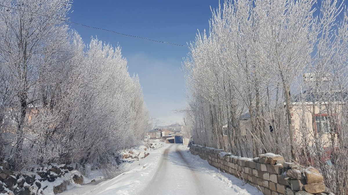 Başkale\'de Soğuk Hava