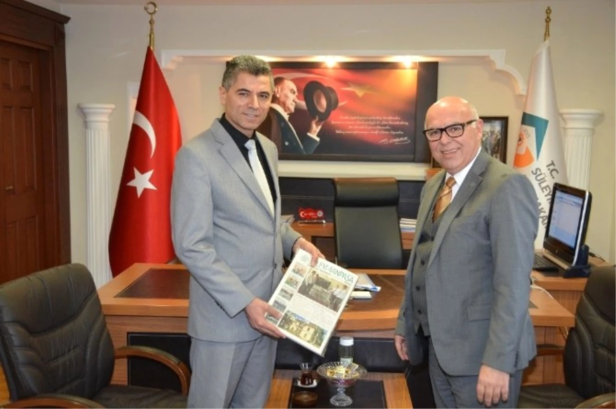 Başkan Eşkinat\'tan Süleymanpaşa Yeni Kaymakamı Arslan Yurt\'a Hayırlı Olsun Ziyareti