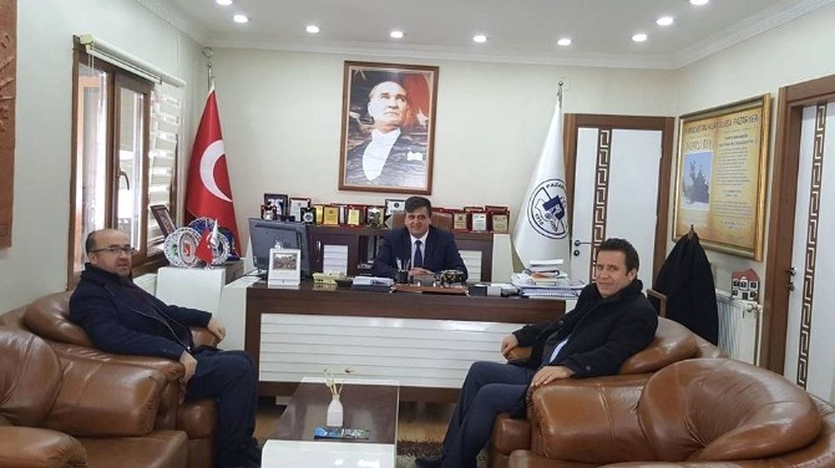 Başkan Yalçın\'a Bozüyük Belediye Başkan Yardımcıları Eldemir ve Kuru\'dan Ziyaret
