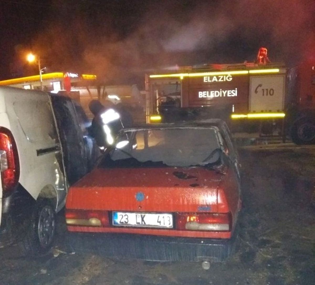 Elazığ\'da 4 Aracı Kundaklayan Şahıs Yakalandı