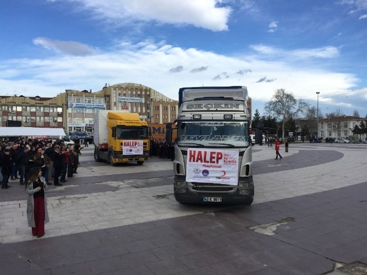 Kyk Sakarya İl Müdürlüğü Halep\'e Yardım Tır\'ı Gönderdi