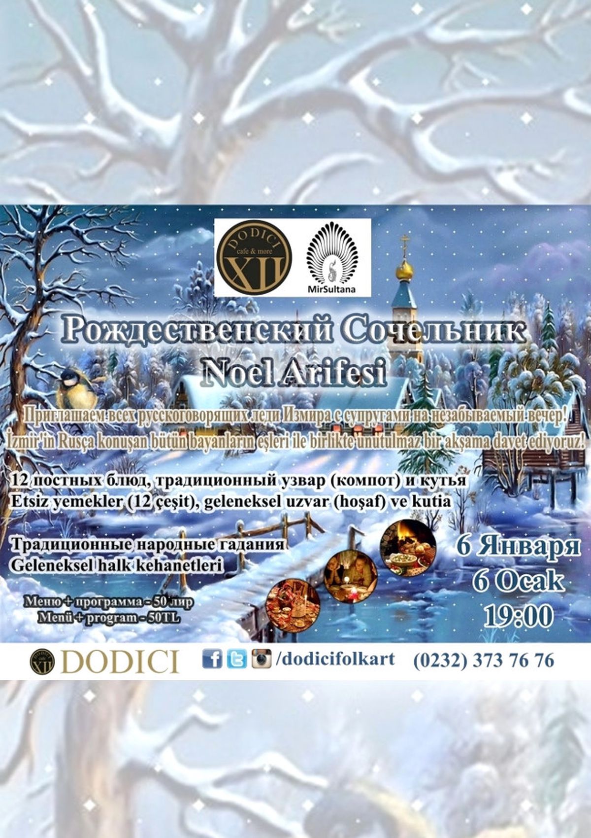 Noel Arifesi "Dodici Xıı Cafe & More"Da