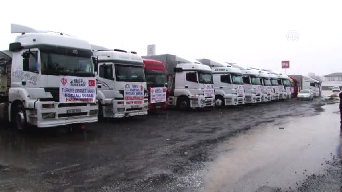 Sakarya\'dan Haleplilere 6 Yardım Tırı