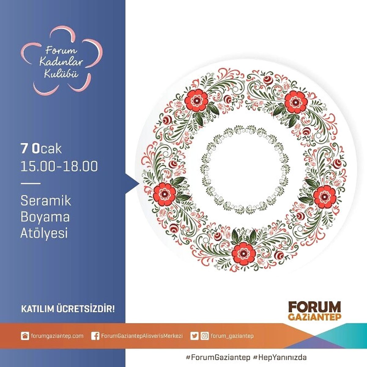 Seramik Boyama Atölyesinde Kadınlar Hünerlerini Konuşturacak