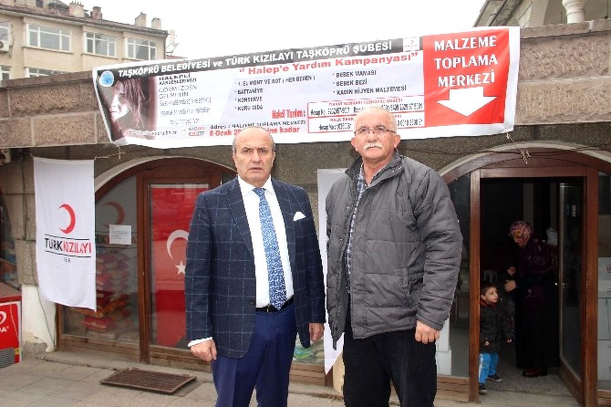 Taşköprü Halkından Halep\'e Yardım