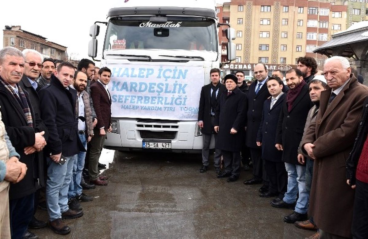 Tügva\'dan Halep\'e Yardım Tır\'ı