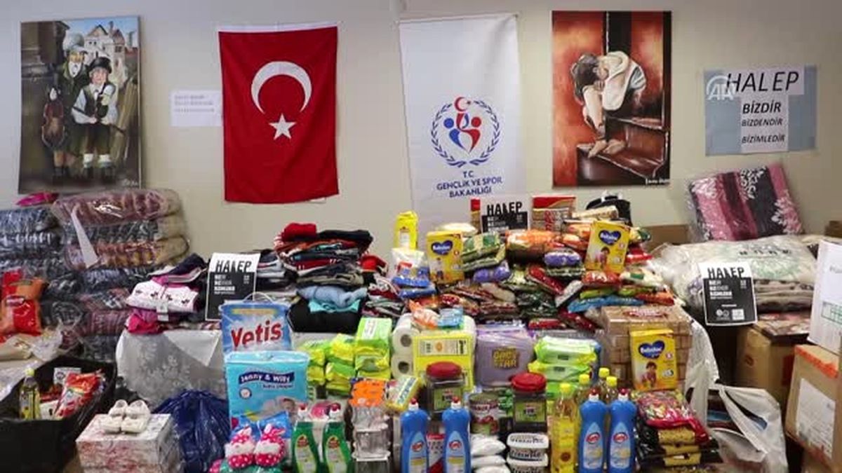Ünye\'de Çocuklardan Haleplilere Yardım