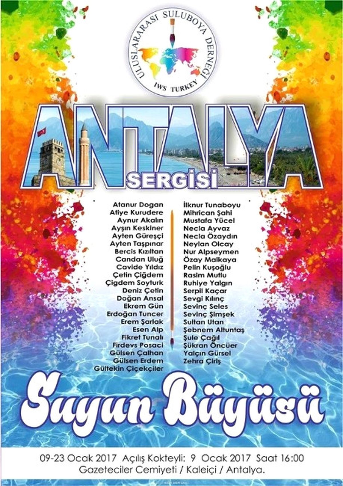 Antalya\'da "Suyun Büyüsü" Resim Sergisi