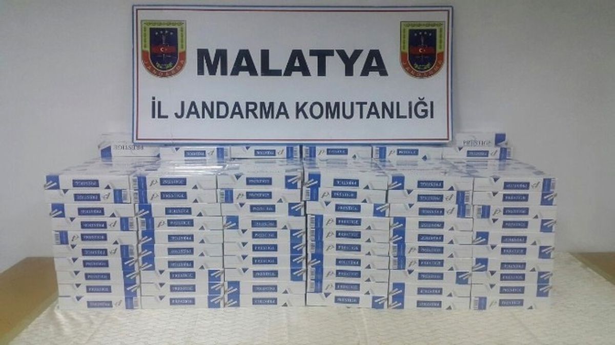 Darende İlçesinde Kaçak Sigara Operasyonu