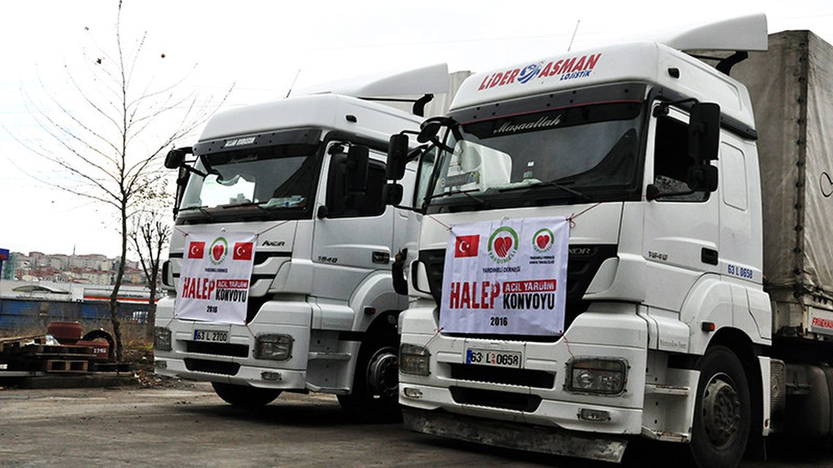 Denizli\'den Haleplilere 41 Tır Yardım