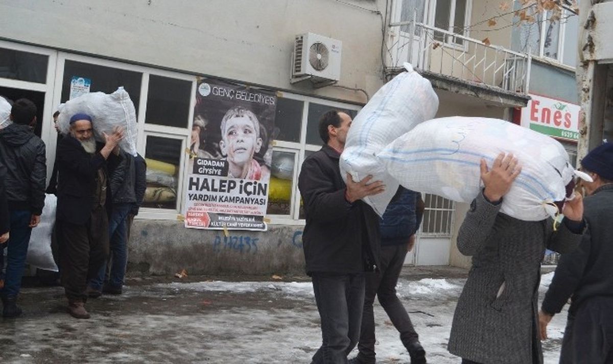Genç\'ten Halep\'e İlk Yardım Konvoyu Yola Çıktı