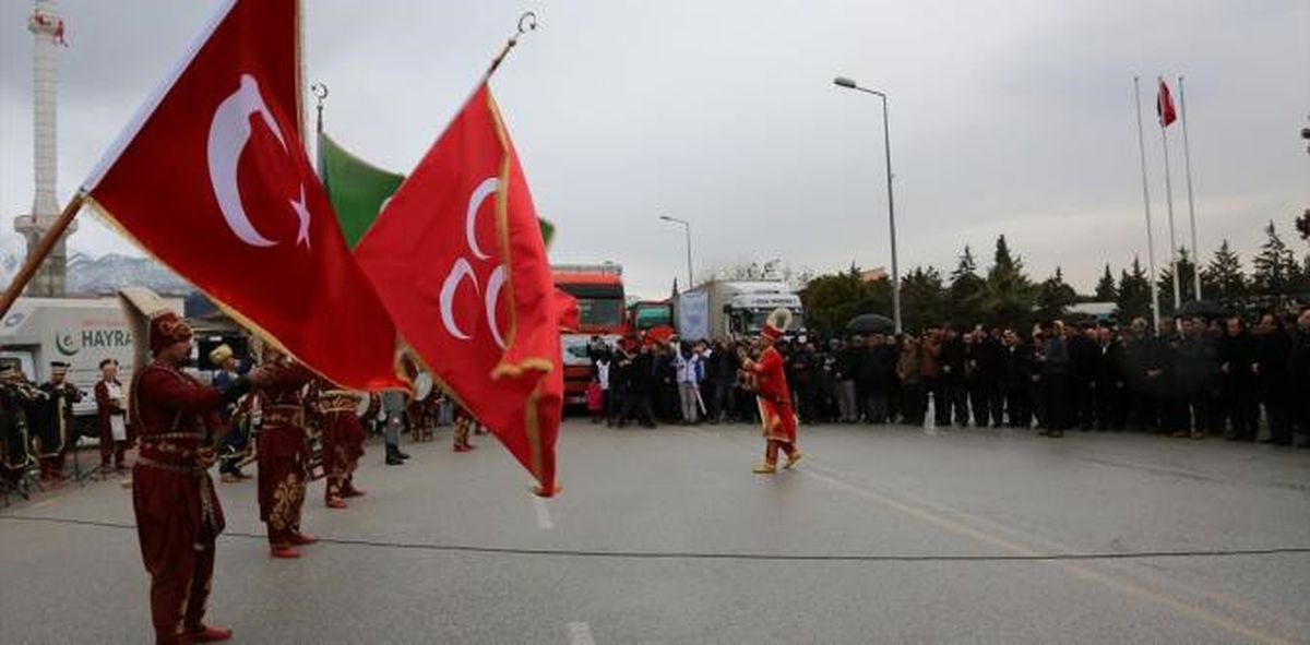 Haleplilere 41 Tır Yardım