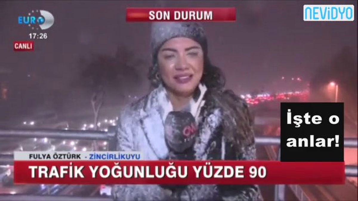 Kanal D Muhabiri, Soğuktan Yüz Felci Geçiriyordu!
