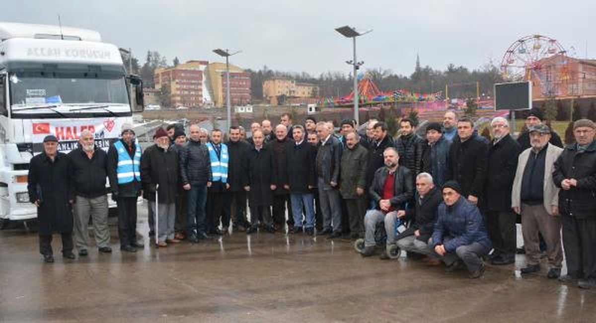 Karabük\'ten Halep\'e 3 Tır İnsani Yardım Malzemesi
