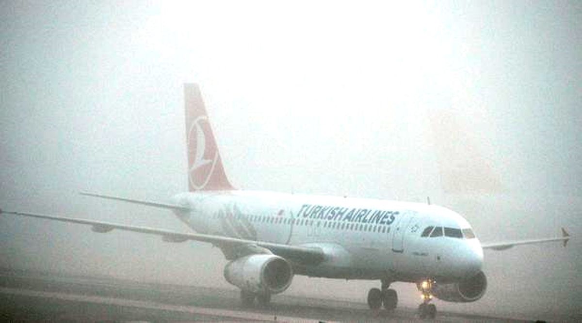 Kars\'ta Hava Ulaşımına Sis Engeli