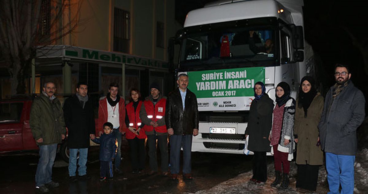 Konya\'dan Haleplilere Yardım