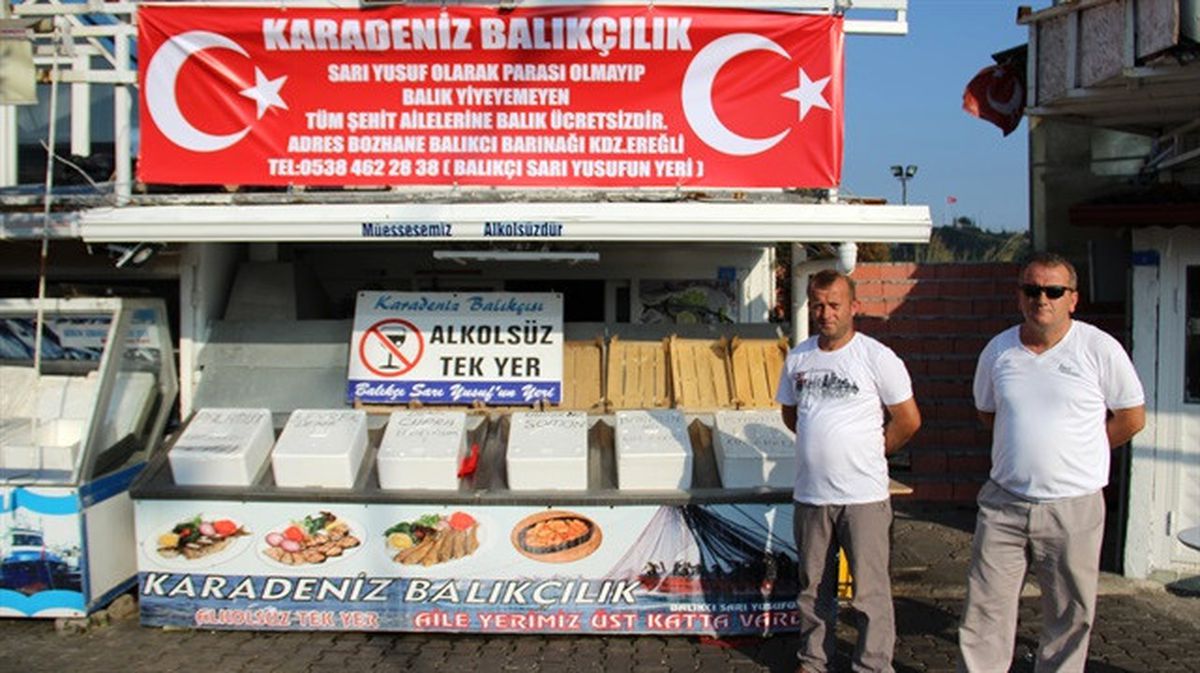 Şehit Yakınlarına Ücretsiz Balık